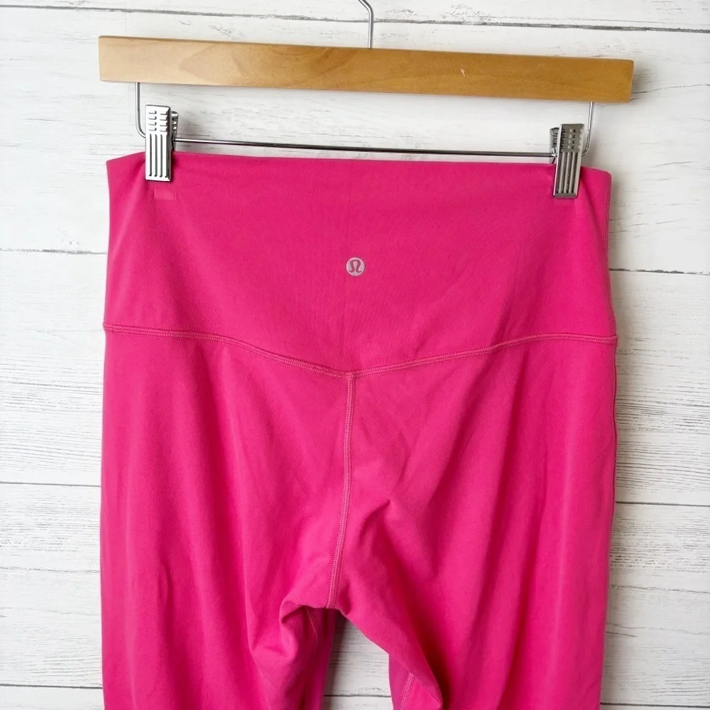 Lululemon 2022 Align High-Rise Crop 17" Sonic Pink Yoga Leggings 10 - Picture 6 of 11